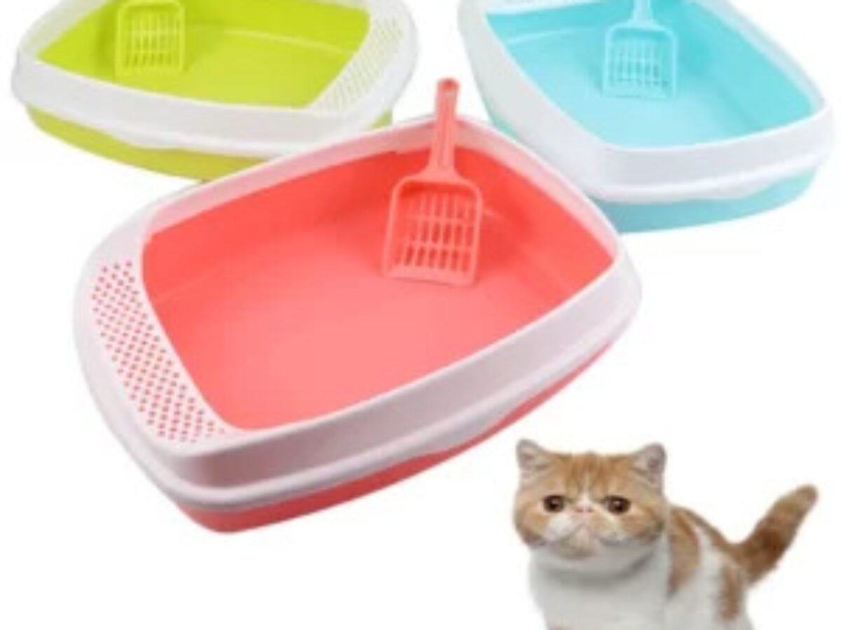 Imported Litter Tray with Side Stainer scoop