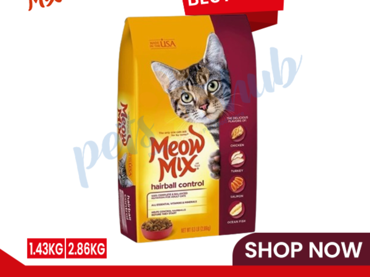 Meow mix hairball shop control dry cat food