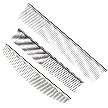 Metal dog combs best sale