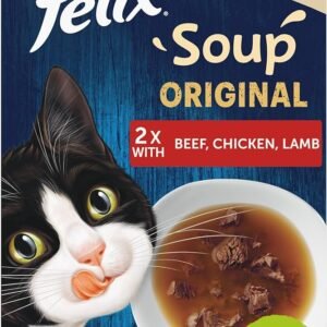 Felix Soup Tender Strips with Beef, Chicken and Lamb Wet Cat Food