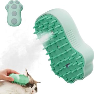 Steamer Grooming Brush Paw Shaped with Light for Cats and Dogs