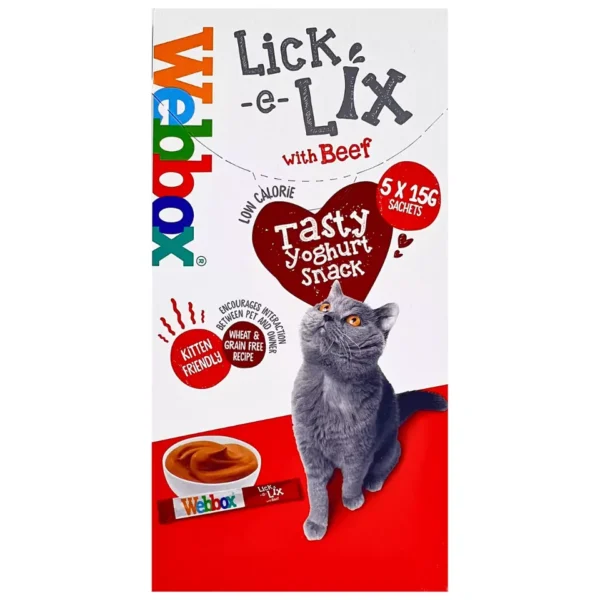 Webbox Lick-e-Lix Creamy Beef Cat Treats